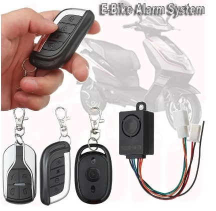 E bike Electric bike Easy Bike Alarm System Dual Remote Control 24v 36V 48V 60V 72V Alarm Accessories Universal Waterproof Electric Bike Replacement